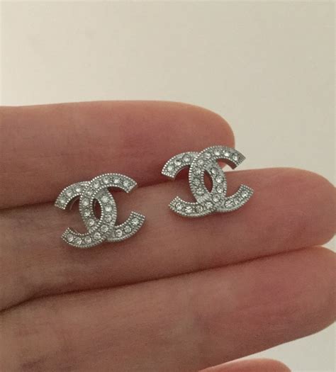 chanel stud fashion earrings|Chanel cc earrings price list.